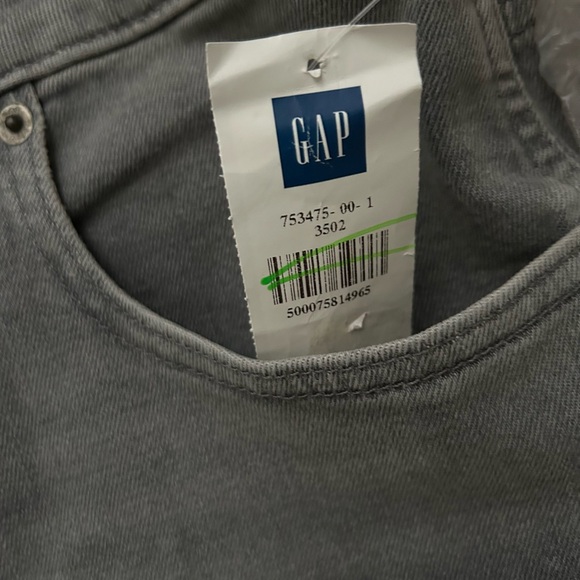 Gap Vintage slim sky-high, grey gray jeans, womens size 35 / 20 R New with tags - Picture 7 of 10